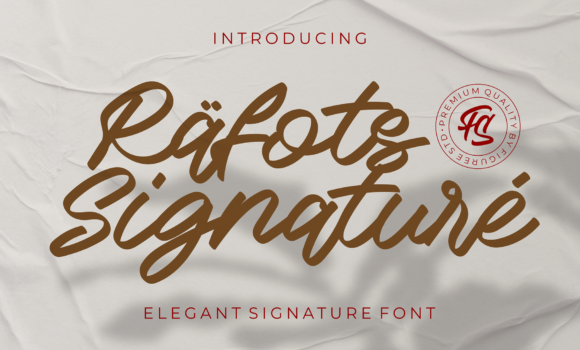 Rafots Signature Font - Featured Image