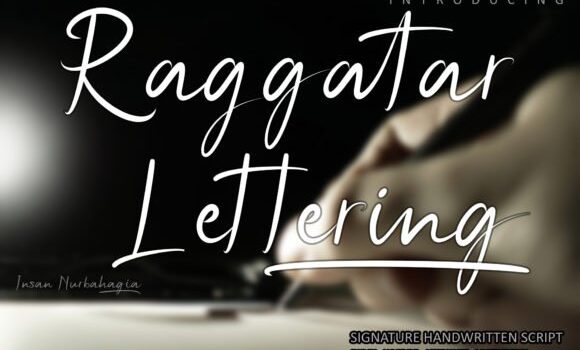Raggatar Lettering Font - Featured Image
