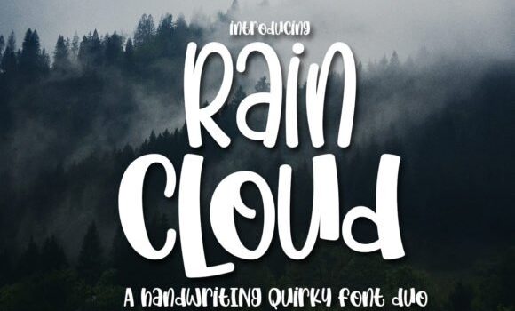 Rain Cloud Font Fonts Free Download Rain Cloud Font - Featured Image