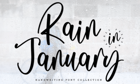 Rain in January Font - Featured Image