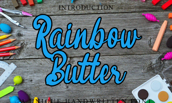 Rainbow Butter Font Fonts Free Download Rainbow Butter Font - Featured Image