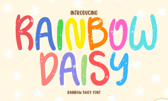 Rainbow Daisy Font Fonts Free Download Rainbow Daisy Font - Featured Image