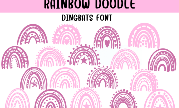 Rainbow Doodle Font - Featured Image
