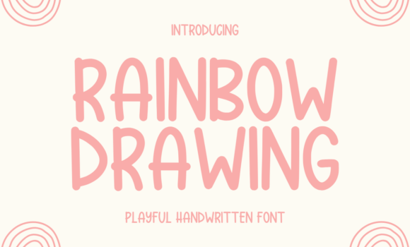 Rainbow Drawing Font - Featured Image