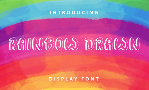 Rainbow Drawn Font - Featured Image
