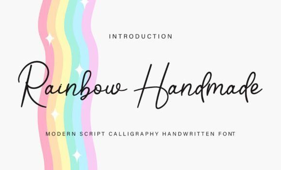 Rainbow Handmade Font - Featured Image