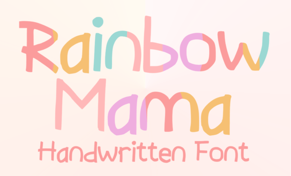 Rainbow Mama Font - Featured Image