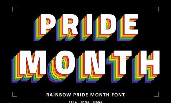 Rainbow Pride Month Font Fonts Free Download Rainbow Pride Month Font - Featured Image