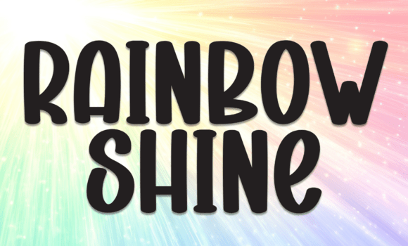Rainbow Shine Font - Featured Image