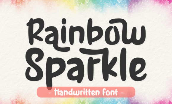 Rainbow Sparkle Font - Featured Image