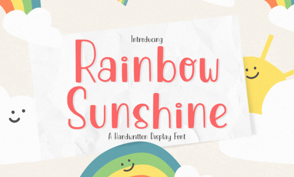 Rainbow Sunshine Font - Featured Image