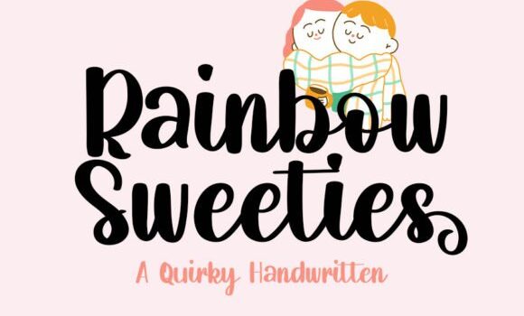 Rainbow Sweeties Font Fonts Free Download Rainbow Sweeties Font - Featured Image