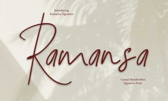 Ramansa = Font Fonts Free Download Ramansa = Font - Featured Image