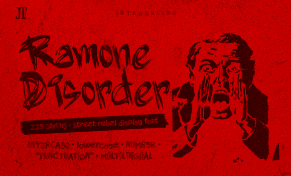Ramone Disorder Font - Featured Image