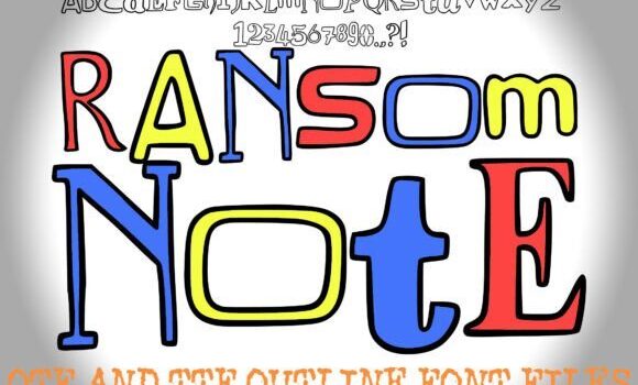 Ransom Note Font - Featured Image