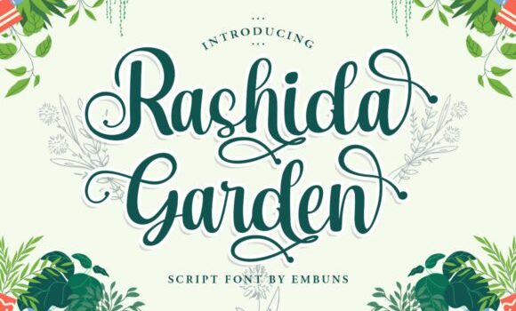 Rashida Garden Font Fonts Free Download Rashida Garden Font - Featured Image