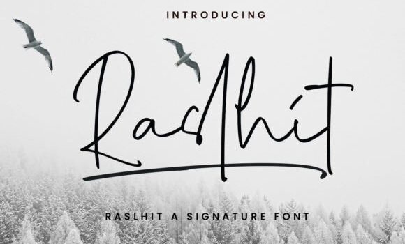 Raslhit Font Fonts Free Download Raslhit Font - Featured Image