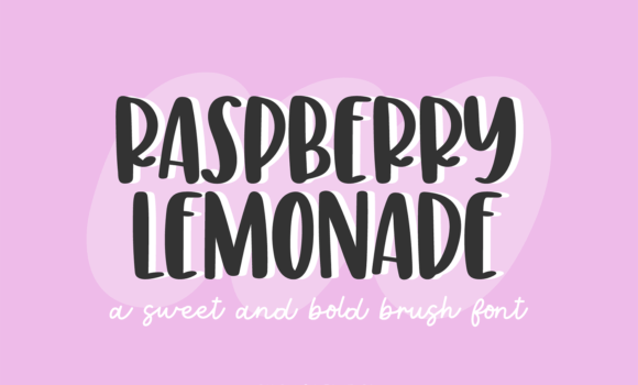 Raspberry Lemonade Font - Featured Image