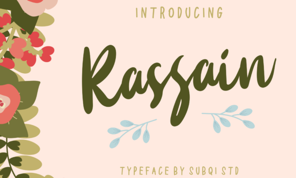 Rassain Script Font - Featured Image