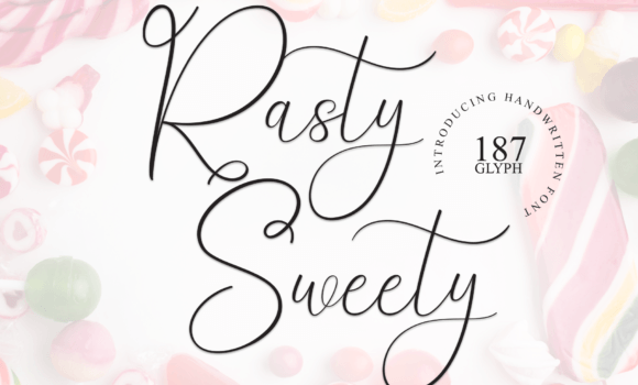 Rasty Sweety Font - Featured Image