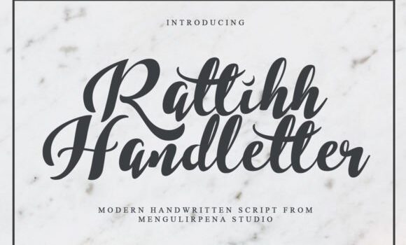 Rattihh Script Font - Featured Image