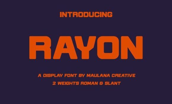Rayon Font - Featured Image