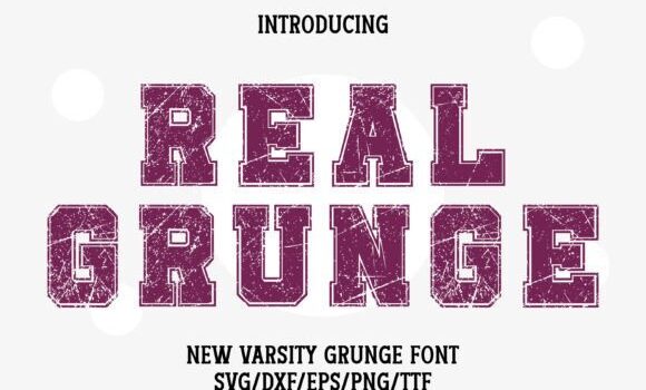 Real Grunge Font - Featured Image