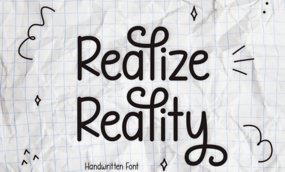Realize Reality Font - Featured Image