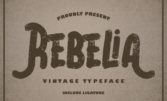 Rebelia Font - Featured Image