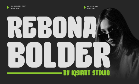 Rebona Bolder Font - Featured Image