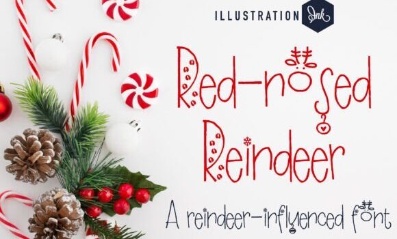 Red-nosed Reindeer Font - Featured Image