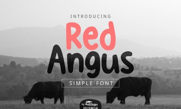 Red Angus Font - Featured Image