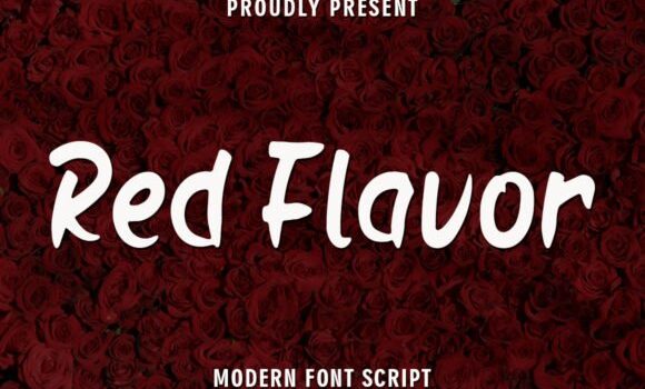 Red Flavor Font - Featured Image
