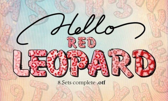 Red Leopard Font - Featured Image