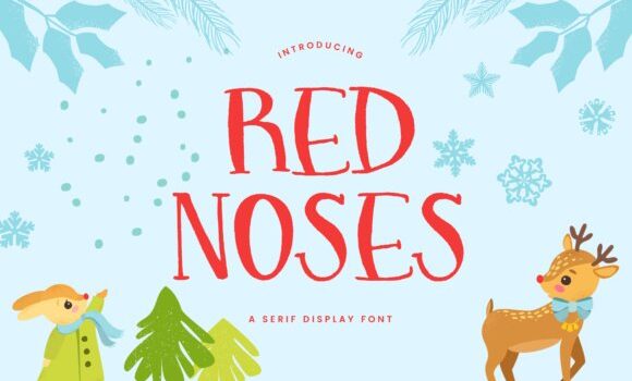 Red Noses Font - Featured Image