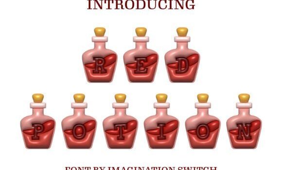 Red Potion Inflated Font - Featured Image