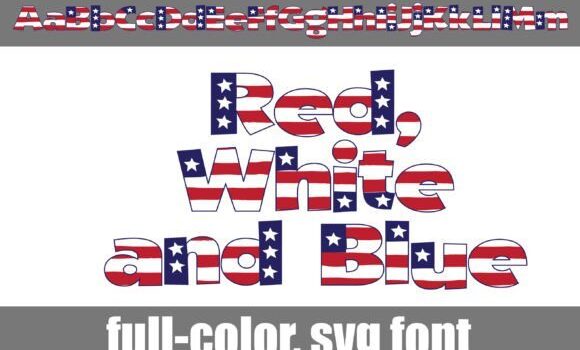Red, White, and Blue Font Fonts Free Download Red, White, and Blue Font - Featured Image