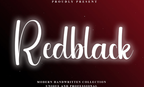 Redblack Font - Featured Image