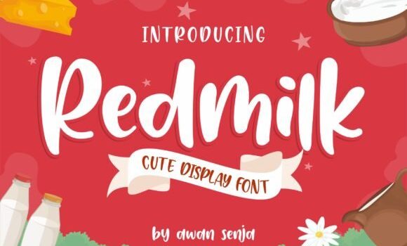 Redmilk Font Fonts Free Download Redmilk Font - Featured Image