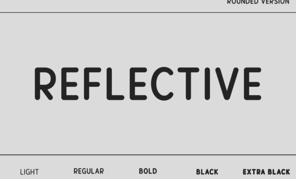 Reflective Rounded Font - Featured Image