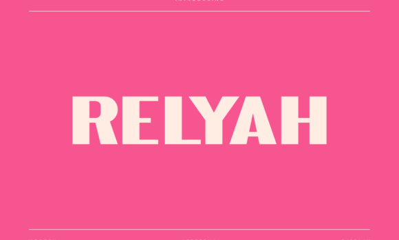 Relyah Font - Featured Image