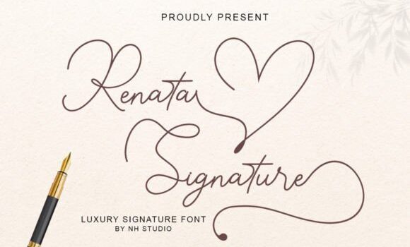 Renata Signature Font - Featured Image
