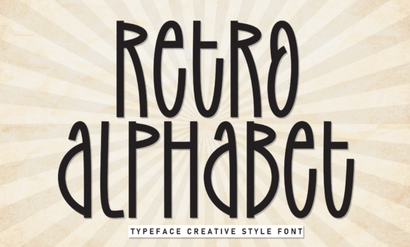 Retro Alphabet Font - Featured Image