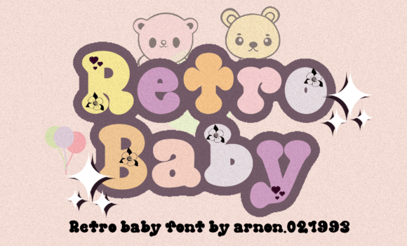 Retro Baby Font - Featured Image