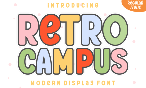 Retro Campus Font Fonts Free Download Retro Campus Font - Featured Image
