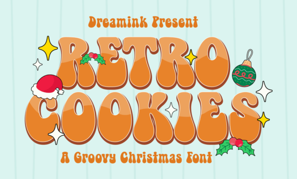 Retro Cookies Font - Featured Image