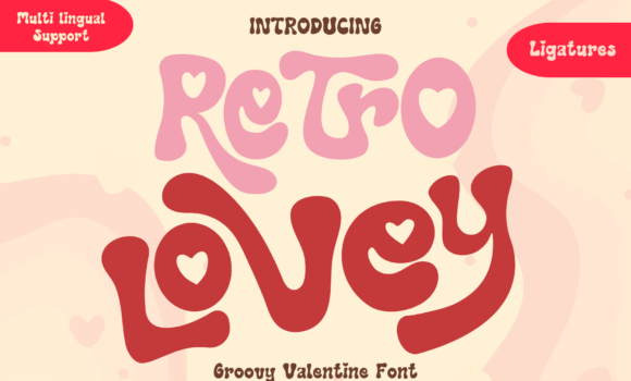 Retro Lovey Font - Featured Image