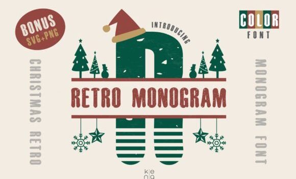 Retro Monogram Font Fonts Free Download Retro Monogram Font - Featured Image