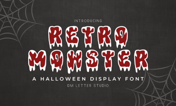 Retro Monster Font - Featured Image
