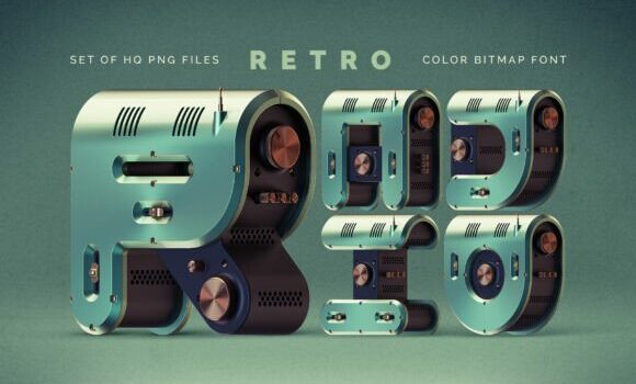 Retro Radio Font - Featured Image